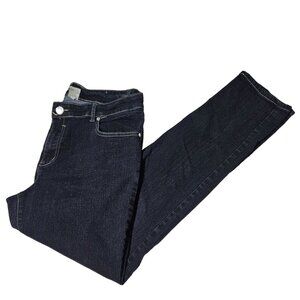 Cleo Jeans Womens Plus Size 18 Straight Leg High Waist Dark Wash Denim Pants